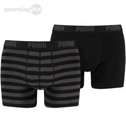 Bokserki męskie Puma Stripe 1515 Boxer 2P czarne 907433 03/591015001 200 Puma