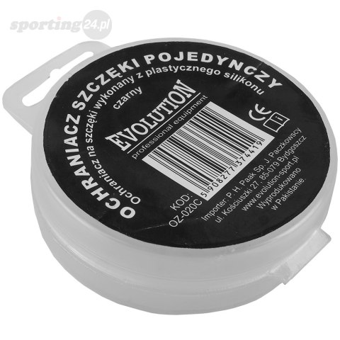Ochraniacz szczęki pojedynczy Evolution czarny OZ 020C Evolution Ochraniacz szczęki pojedynczy Evolution czarny OZ 020C Evolution