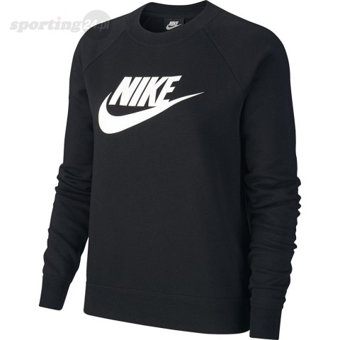 Bluza damska Nike Essentials Crew FLC HBR czarna BV4112 010 Nike Bluza damska Nike Essentials Crew FLC HBR czarna BV4112 010 Nike