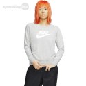 Bluza damska Nike Essentials Crew FLC HBR szara BV4112 063 Nike