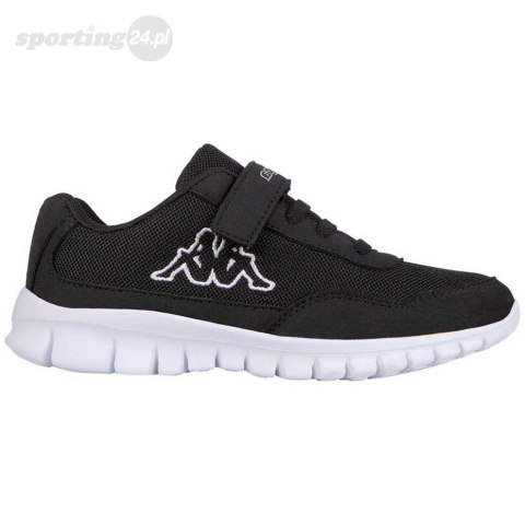 Buty dla dzieci Kappa Follow K czarno-białe 260604K 1110 Kappa Buty dla dzieci Kappa Follow K czarno-białe 260604K 1110 Kappa