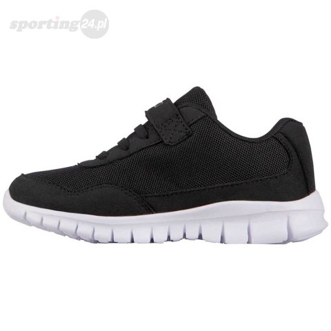 Buty dla dzieci Kappa Follow K czarno-białe 260604K 1110 Kappa Buty dla dzieci Kappa Follow K czarno-białe 260604K 1110 Kappa