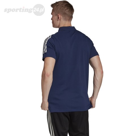 Koszulka męska adidas Condivo 20 Polo granatowo-biała ED9245 Adidas teamwear Koszulka męska adidas Condivo 20 Polo granatowo-biała ED9245 Adidas teamwear