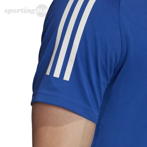 Koszulka męska adidas Condivo 20 Polo niebiesko-biała ED9237 Adidas teamwear Koszulka męska adidas Condivo 20 Polo niebiesko-biała ED9237 Adidas teamwear