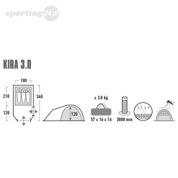 Namiot High Peak Kira 3 jasnoszary 10370 High Peak