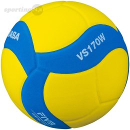 Piłka siatkowa Mikasa VS170W żółto-niebieska Mikasa