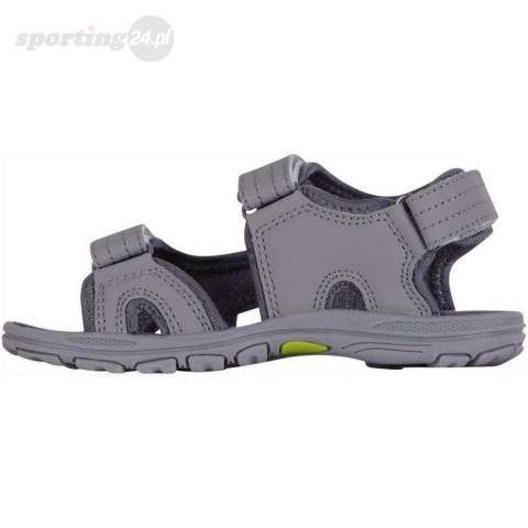 Sandały dla dzieci Kappa Early II K Footwear Kids szaro-limonkowe 260373K 1633 Kappa Sandały dla dzieci Kappa Early II K Footwear Kids szaro-limonkowe 260373K 1633 Kappa