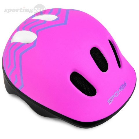 Kask rowerowy dla dzieci Spokey Strapy 1 44-48 cm różowy 927773 Spokey Kask rowerowy dla dzieci Spokey Strapy 1 44-48 cm różowy 927773 Spokey