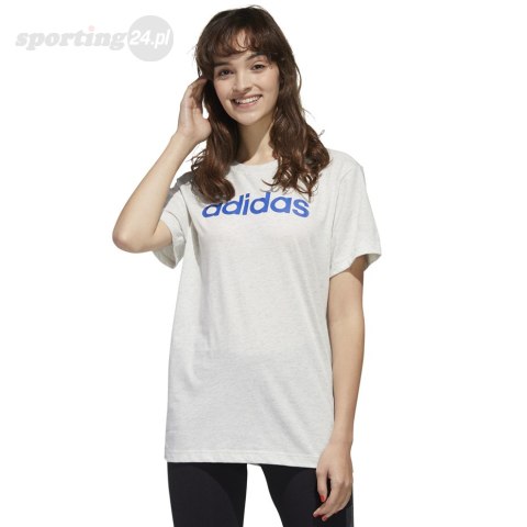 Koszulka damska adidas Essentials Linear Loose Tee szara GD2912 Adidas Koszulka damska adidas Essentials Linear Loose Tee szara GD2912 Adidas
