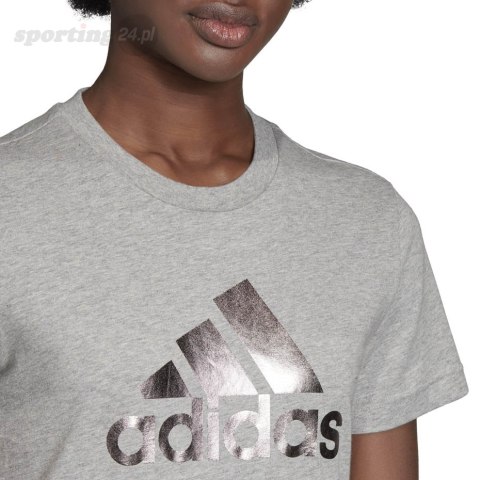 Koszulka damska adidas UnivVol Tee 2 szara GI4769 Adidas Koszulka damska adidas UnivVol Tee 2 szara GI4769 Adidas