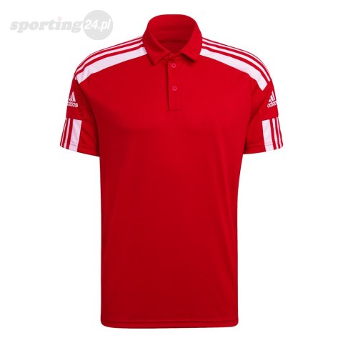 Koszulka męska adidas Squadra 21 Polo czerowna GP6429 Adidas teamwear Koszulka męska adidas Squadra 21 Polo czerowna GP6429 Adidas teamwear