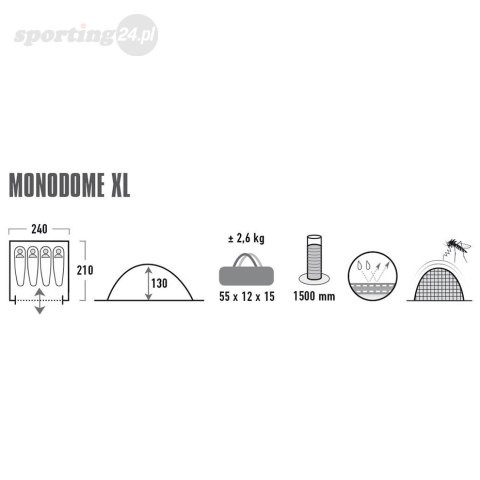 Namiot High Peak Monodome 4 czarny 10310 High Peak Namiot High Peak Monodome 4 czarny 10310 High Peak