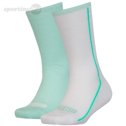 Skarpety dla dzieci Puma Mesh Sock 2 pary białe, miętowe 907628 01 Puma Skarpety dla dzieci Puma Mesh Sock 2 pary białe, miętowe 907628 01 Puma