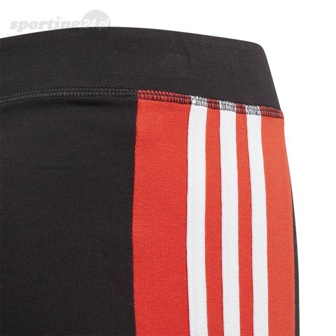 Spodnie dla dzieci adidas Yg Lin 3s Tight czarno-czerwone GD6214 Adidas Spodnie dla dzieci adidas Yg Lin 3s Tight czarno-czerwone GD6214 Adidas