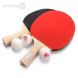Zestaw do tenisa stołowego Meteor 2 rakietki 3 piłeczki 15029 Meteor
