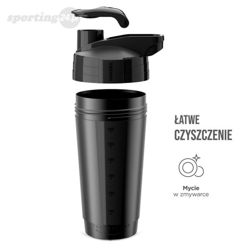 Bidon shaker NO10 600 ml czarny NO10 Bidon shaker NO10 600 ml czarny NO10