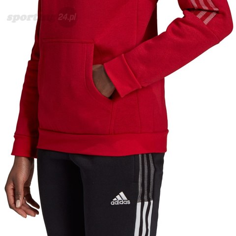 Bluza damska adidas Tiro 21 Sweat Hoody czerwona GM7327 Adidas teamwear Bluza damska adidas Tiro 21 Sweat Hoody czerwona GM7327 Adidas teamwear