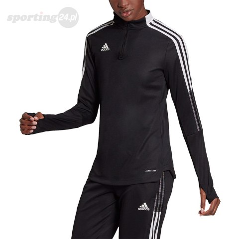 Bluza damska adidas Tiro 21 Training Top czarna GM7318 Adidas teamwear Bluza damska adidas Tiro 21 Training Top czarna GM7318 Adidas teamwear
