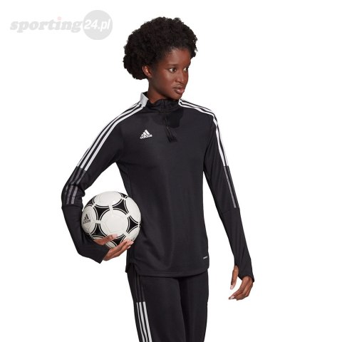 Bluza damska adidas Tiro 21 Training Top czarna GM7318 Adidas teamwear Bluza damska adidas Tiro 21 Training Top czarna GM7318 Adidas teamwear