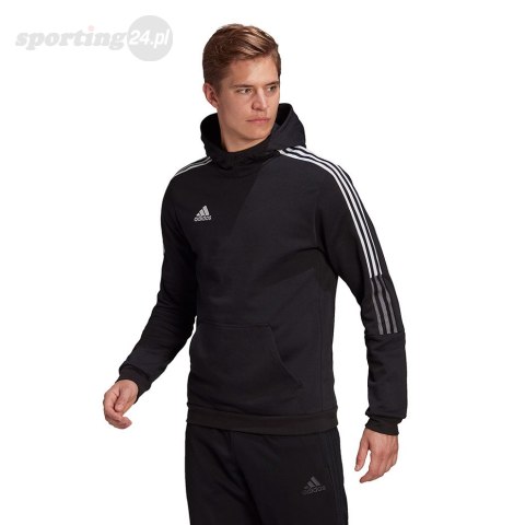 Bluza męska adidas Tiro 21 Sweat Hoody czarna GM7341 Adidas teamwear Bluza męska adidas Tiro 21 Sweat Hoody czarna GM7341 Adidas teamwear