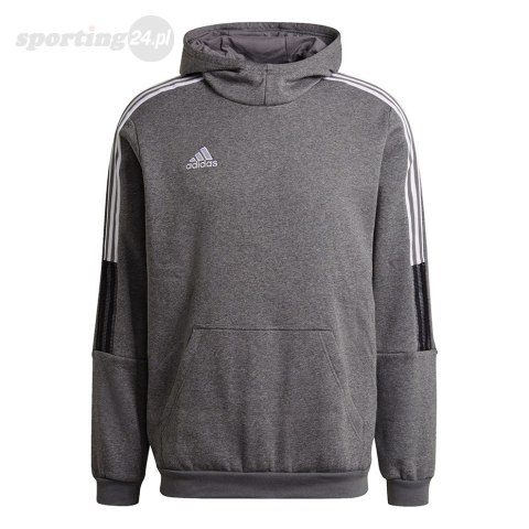 Bluza męska adidas Tiro 21 Sweat Hoody szara GP8805 Adidas teamwear Bluza męska adidas Tiro 21 Sweat Hoody szara GP8805 Adidas teamwear