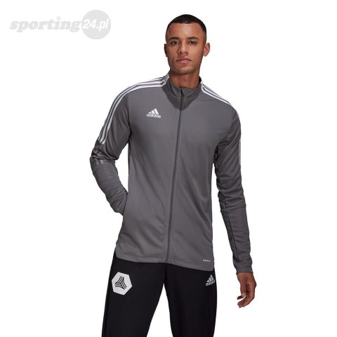 Bluza męska adidas Tiro 21 Track szara GM7306 Adidas teamwear Bluza męska adidas Tiro 21 Track szara GM7306 Adidas teamwear