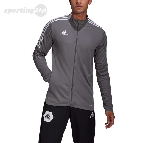 Bluza męska adidas Tiro 21 Track szara GM7306 Adidas teamwear Bluza męska adidas Tiro 21 Track szara GM7306 Adidas teamwear