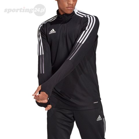 Bluza męska adidas Tiro 21 Training Top czarna GH7304 Adidas teamwear Bluza męska adidas Tiro 21 Training Top czarna GH7304 Adidas teamwear