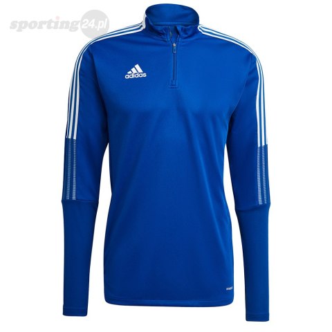 Bluza męska adidas Tiro 21 Training Top niebieska GH7302 Adidas teamwear Bluza męska adidas Tiro 21 Training Top niebieska GH7302 Adidas teamwear