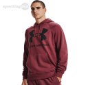 Bluza męska Under Armour Rival Fleece Big Logo HD burgund 1357093 652 Under Armour