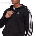 Bluza męska adidas Essentials Full-Zip Hoodie czarna GK9051 Adidas