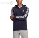 Bluza męska adidas Essentials Full-Zip Hoodie granatowa GK9053 Adidas