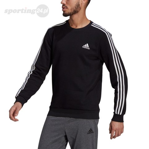 Bluza męska adidas Essentials Sweatshirt czarna GK9106 Adidas Bluza męska adidas Essentials Sweatshirt czarna GK9106 Adidas