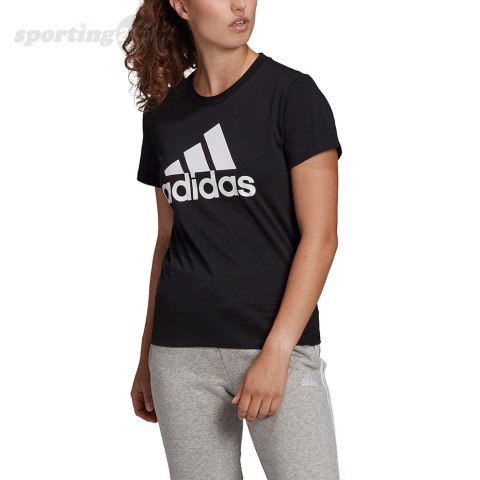 Koszulka damska adidas Essentials Regular T-Shirt czarna GL0722 Adidas Koszulka damska adidas Essentials Regular T-Shirt czarna GL0722 Adidas