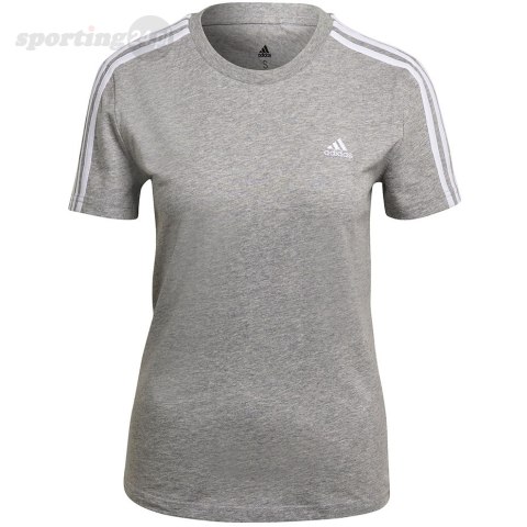 Koszulka damska adidas Essentials Slim T-shirt szara GL0785 Adidas