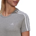 Koszulka damska adidas Essentials Slim T-shirt szara GL0785 Adidas