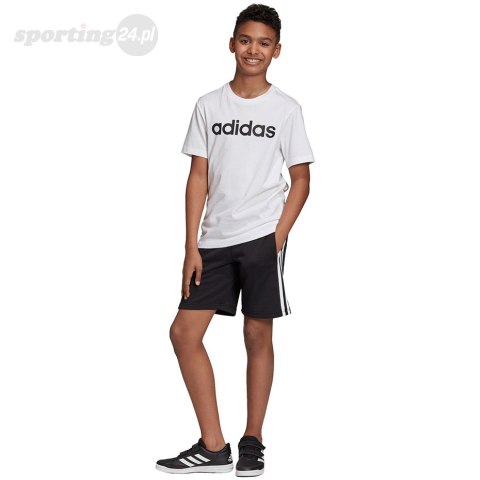 Spodenki dla dzieci adidas Essentials 3 Stripes Knit Short czarne DV1796 Adidas Spodenki dla dzieci adidas Essentials 3 Stripes Knit Short czarne DV1796 Adidas