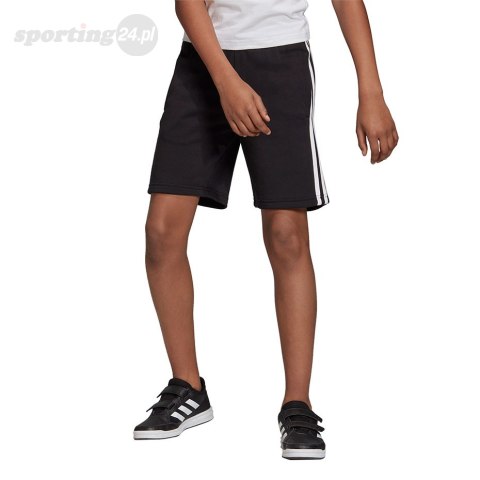Spodenki dla dzieci adidas Essentials 3 Stripes Knit Short czarne DV1796 Adidas Spodenki dla dzieci adidas Essentials 3 Stripes Knit Short czarne DV1796 Adidas