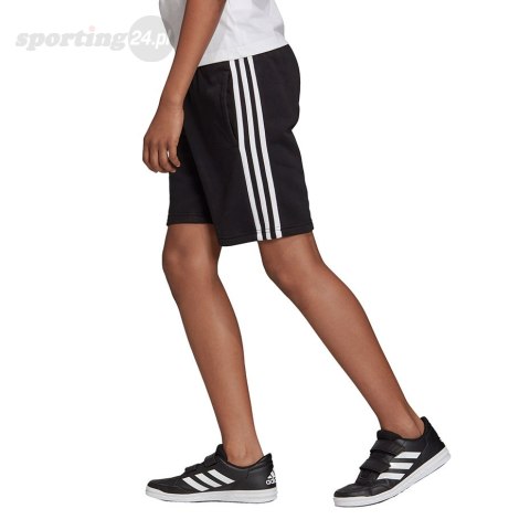 Spodenki dla dzieci adidas Essentials 3 Stripes Knit Short czarne DV1796 Adidas Spodenki dla dzieci adidas Essentials 3 Stripes Knit Short czarne DV1796 Adidas