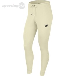 Spodnie damskie Nike Essntl Flc Mr Pnt Tight beżowe BV4099 113 Nike