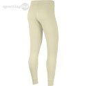 Spodnie damskie Nike Essntl Flc Mr Pnt Tight beżowe BV4099 113 Nike