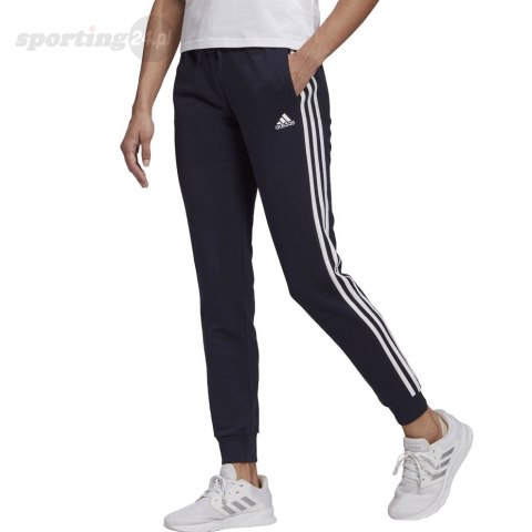 Spodnie damskie adidas Essentials Slim Tapered Cuffed Pant granatowe GM8736 Adidas Spodnie damskie adidas Essentials Slim Tapered Cuffed Pant granatowe GM8736 Adidas