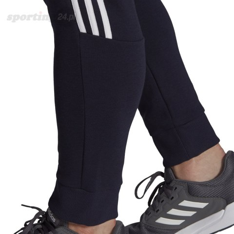 Spodnie męskie adidas Essentials Tapered Cuff 3 Stripes granatowe GK8977 Adidas Spodnie męskie adidas Essentials Tapered Cuff 3 Stripes granatowe GK8977 Adidas