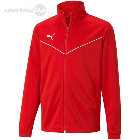 Bluza dla dzieci Puma teamRISE Training Poly Jacket Jr czerwona 657393 01 Puma Bluza dla dzieci Puma teamRISE Training Poly Jacket Jr czerwona 657393 01 Puma