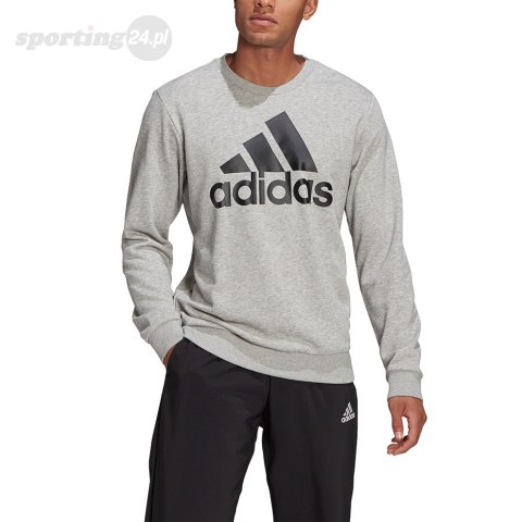 Bluza męska adidas Essentials Sweatshirt szara GK9077 Adidas Bluza męska adidas Essentials Sweatshirt szara GK9077 Adidas
