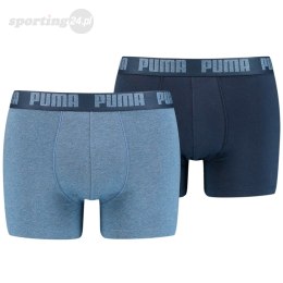 Bokserki męskie Puma Basic Boxer 2P niebieskie, granatowe 906823 36 Puma