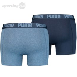 Bokserki męskie Puma Basic Boxer 2P niebieskie, granatowe 906823 36 Puma