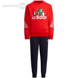 Dres dla dzieci adidas LK Holiday Set czerwono-granatowy H40344 Adidas