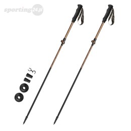 Kijki trekkingowe Spokey Quick brązowo-czarne 929473 Spokey