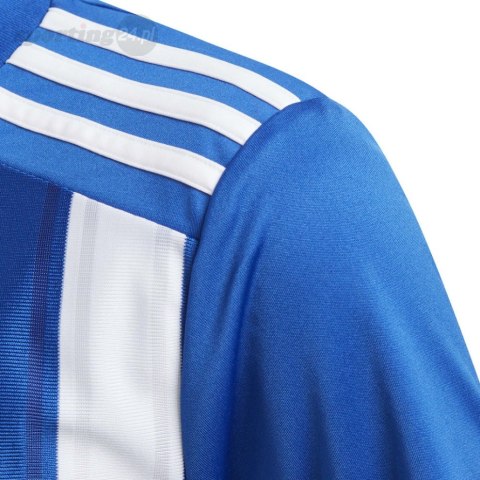 Koszulka dla dzieci adidas Striped 21 Jersey Youth biało-niebieska GH7323 Adidas teamwear Koszulka dla dzieci adidas Striped 21 Jersey Youth biało-niebieska GH7323 Adidas teamwear
